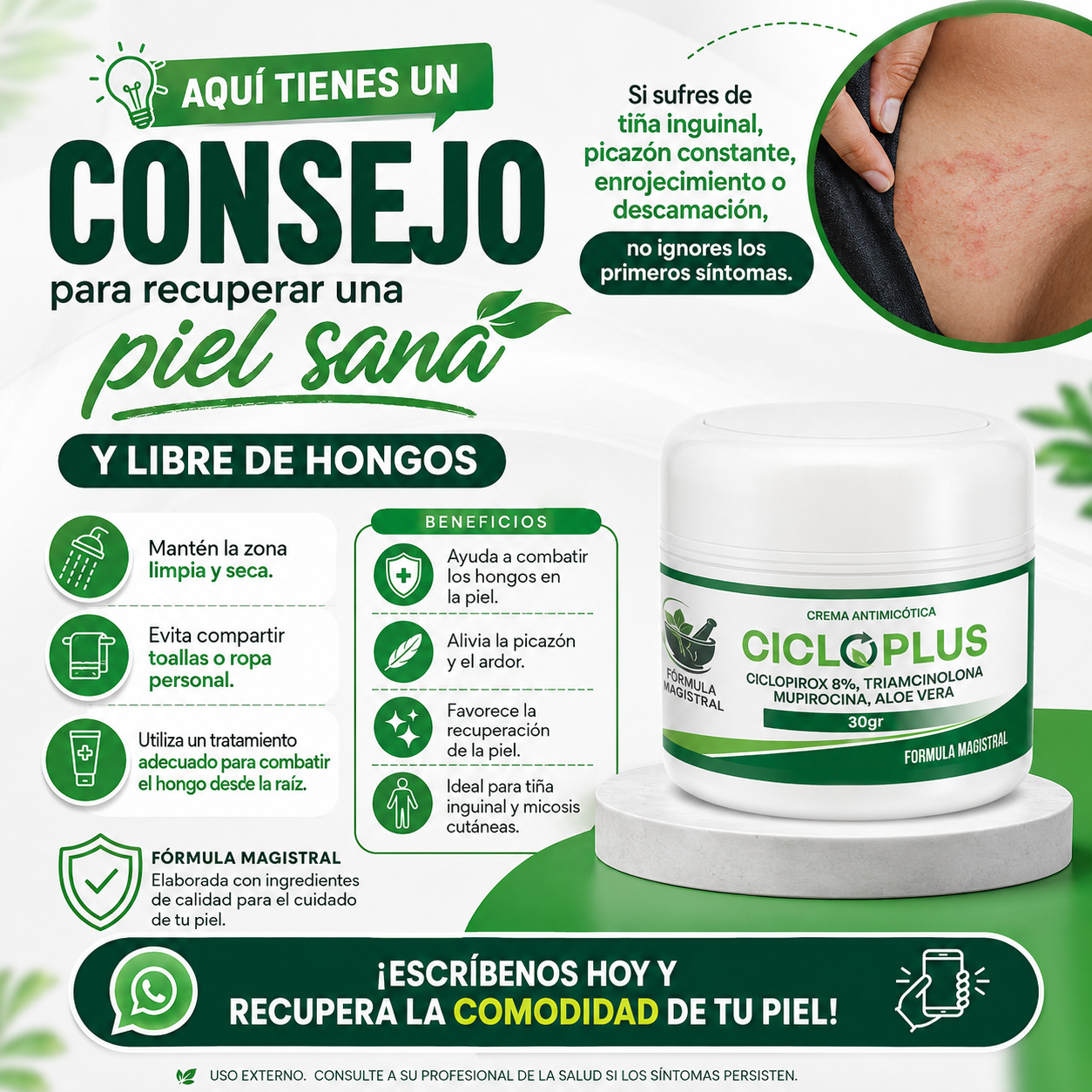 CICLOPLUS - Crema antimicotica