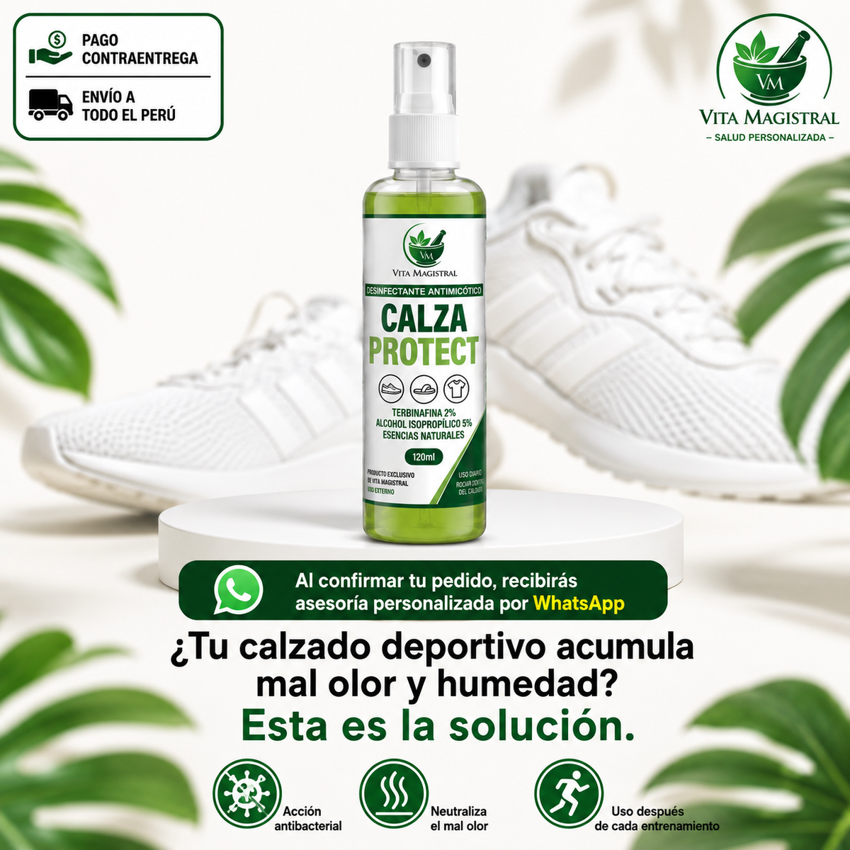 Calza Protect — Desinfectante antimicótico para calzado