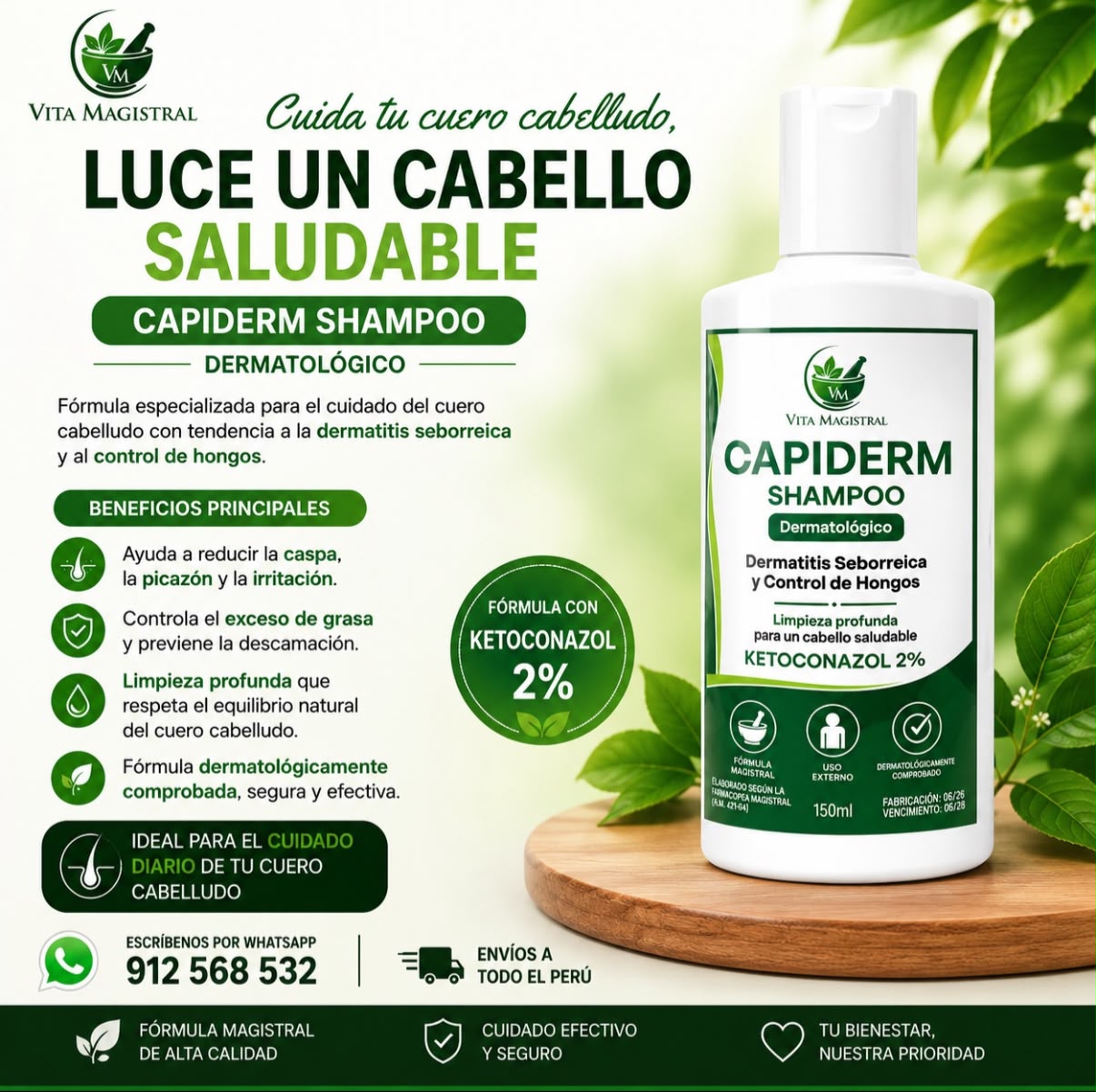 CAPIDERM – Shampoo Dermatológico